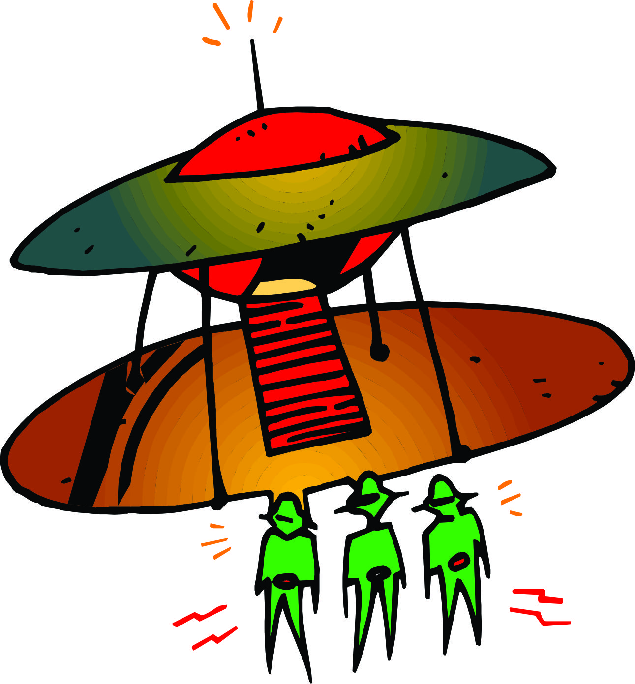 1291x1391 Spaceship Cartoon