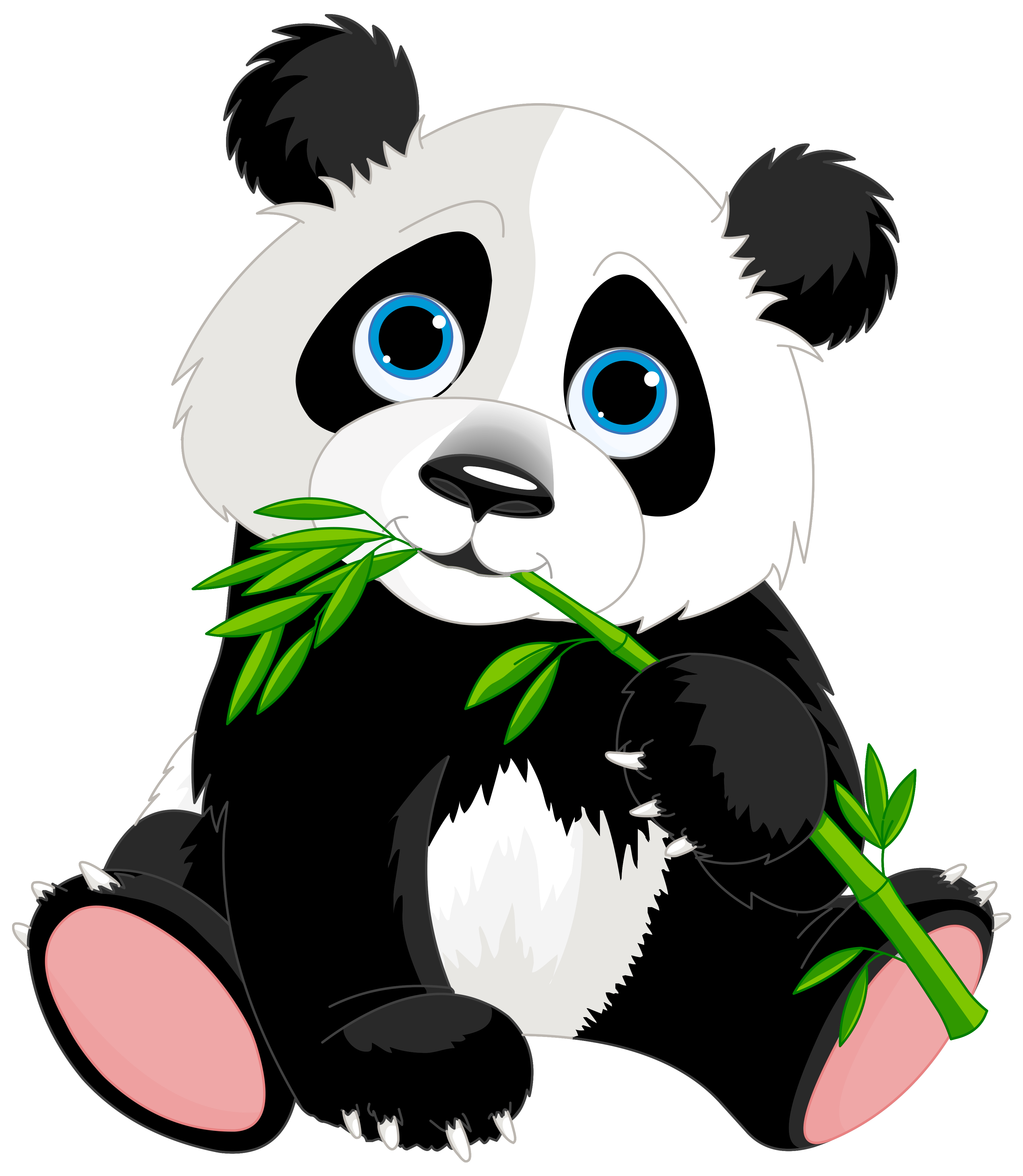 3562x4094 Panda Clip Art Black And White