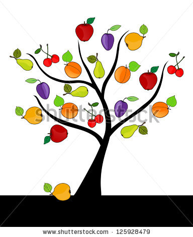 384x470 Cherry Tree Clipart Fruitful Tree