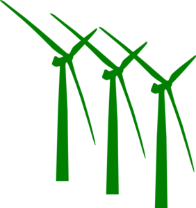 282x300 Green Wind Mills Clip Art