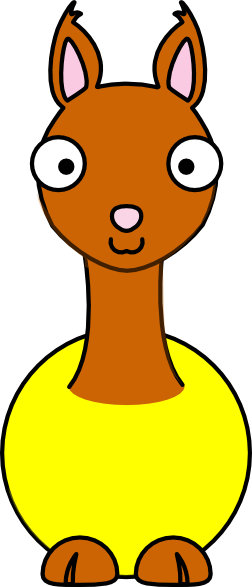 252x587 Llama Clipart Real