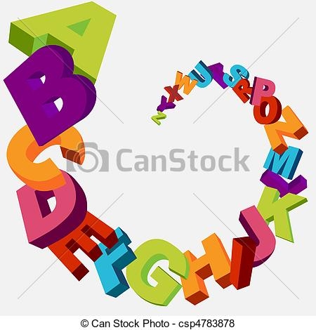 450x470 Clip Art Letters