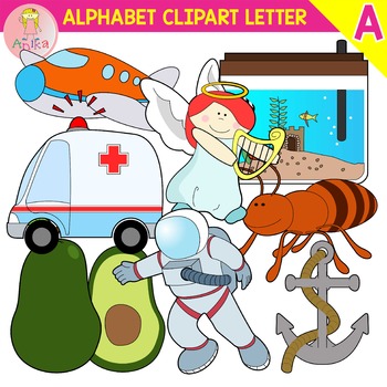 350x350 Alphabet Clip Art Letter A Set By Anika Teachers Pay Teachers