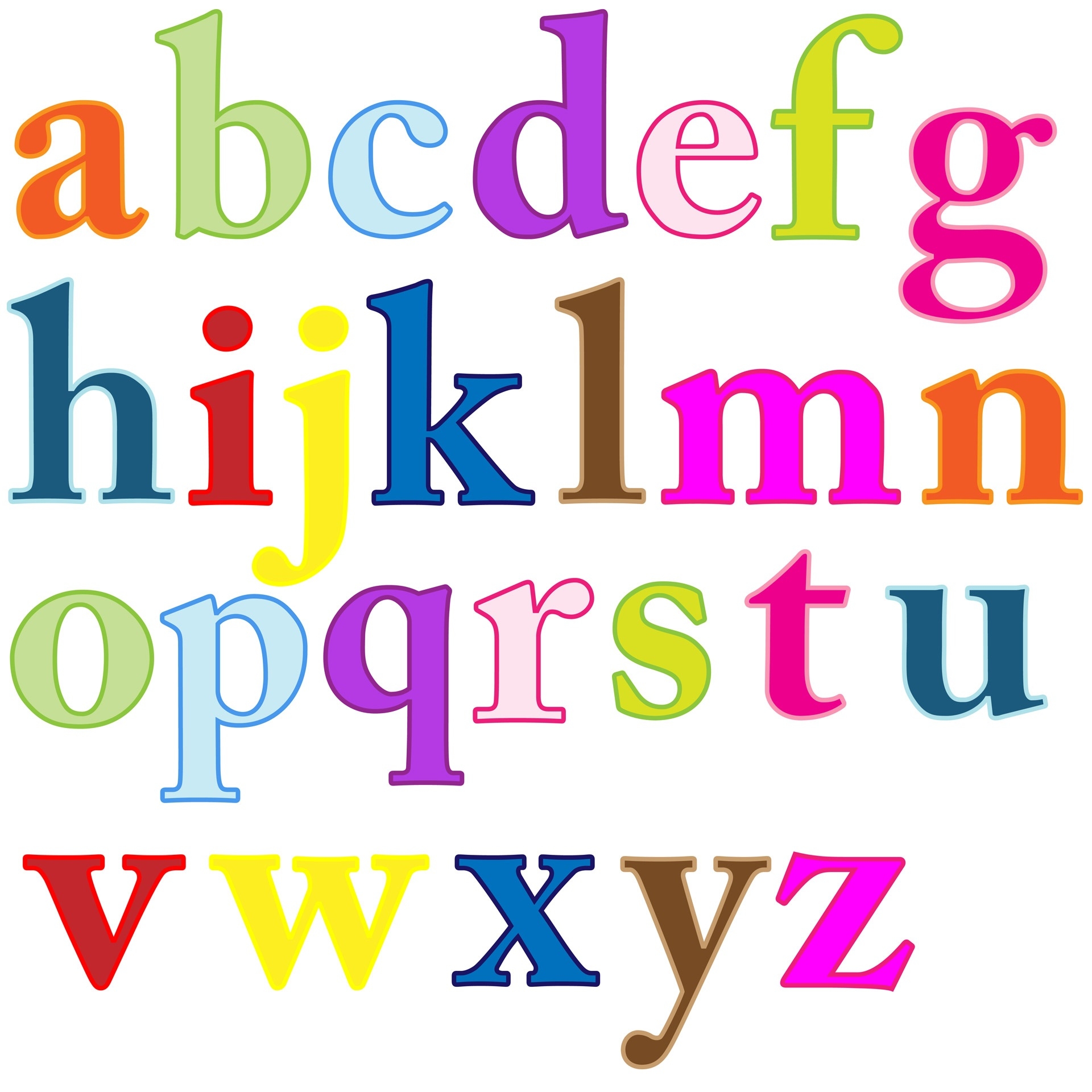 1920x1920 Alphabet Letters Clip Art