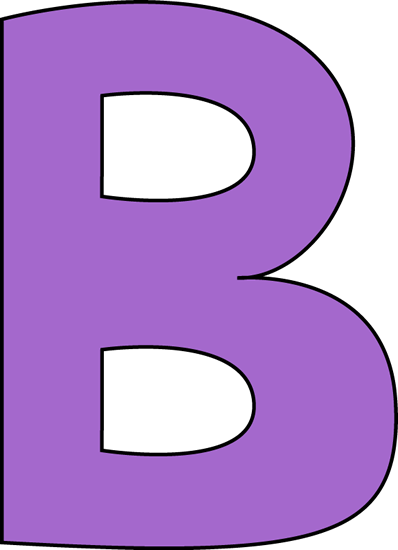 398x550 B Purple Letter B Clip Art Image