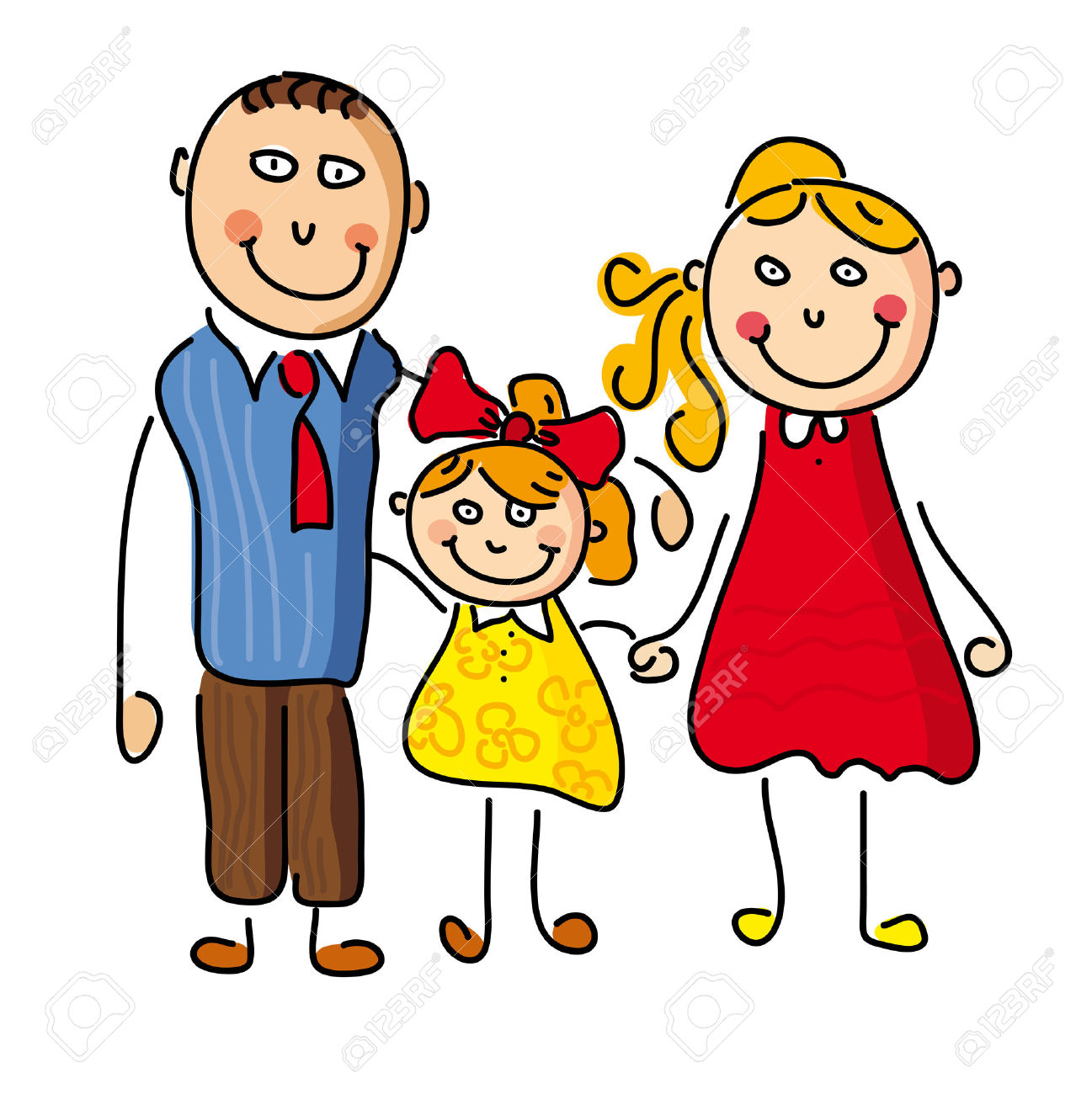 1297x1300 Mom Dad And Child Clipart