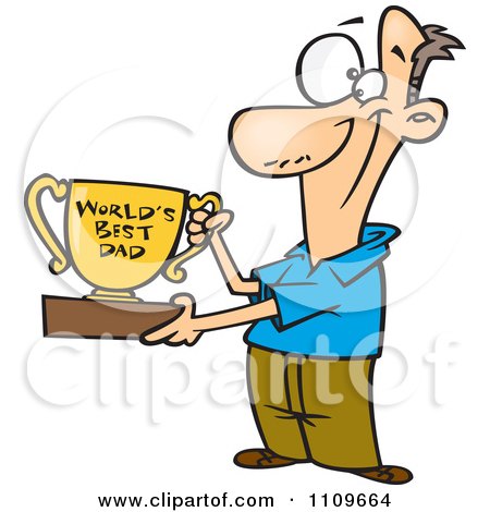 450x470 Royalty Free (Rf) Clip Art Illustration Of A Cartoon Pleased Dad