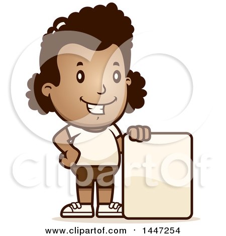 450x470 Clipart Of A Retro Tired African American Girl Running