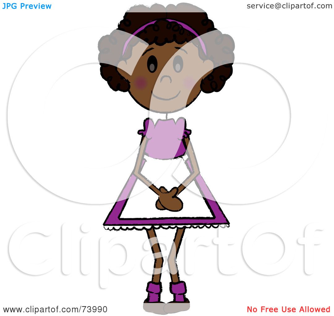 1080x1024 Royalty Free (Rf) Clipart Illustration Of A Shy Blushing African