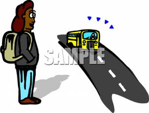 300x227 Royalty Free Clipart Image An African American Girl Waiting