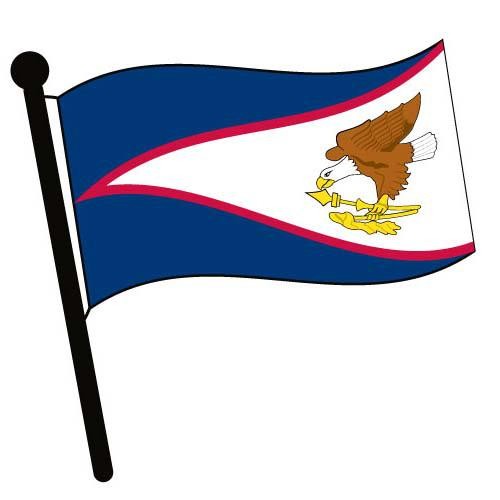 500x500 American Samoa Waving Flag Clip Art