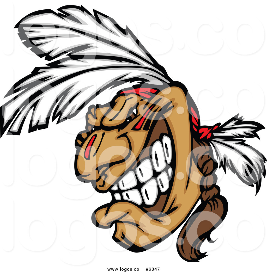 1024x1044 Royalty Free Clip Art Vector Logo Of A Native American Brave Man