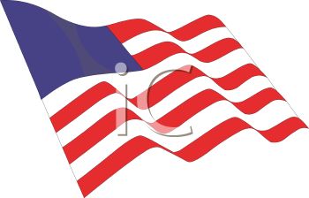 350x224 American Revolution Flag Clip Art
