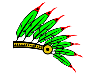 300x250 Native America Indian Symbol Clipart In Color