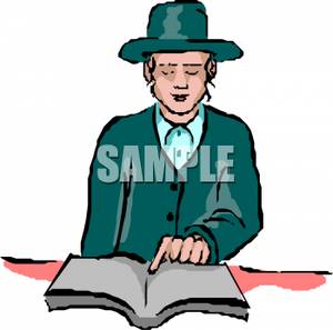 300x297 An Amish Man Reading A Book