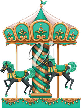 261x350 Clipart Illustration Of A Carousel