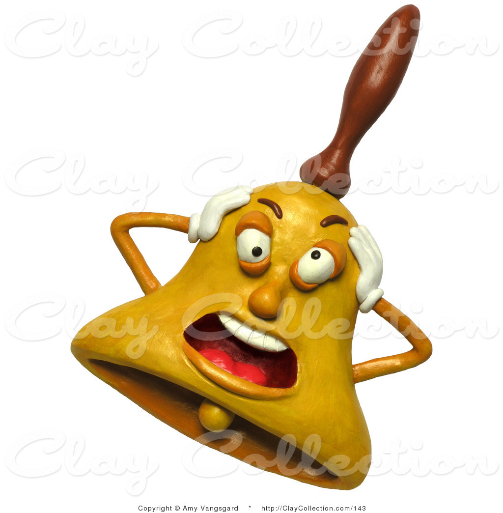 1024x1044 Clay Illustration Of A 3d Screaming Bell Holding His Head By Amy