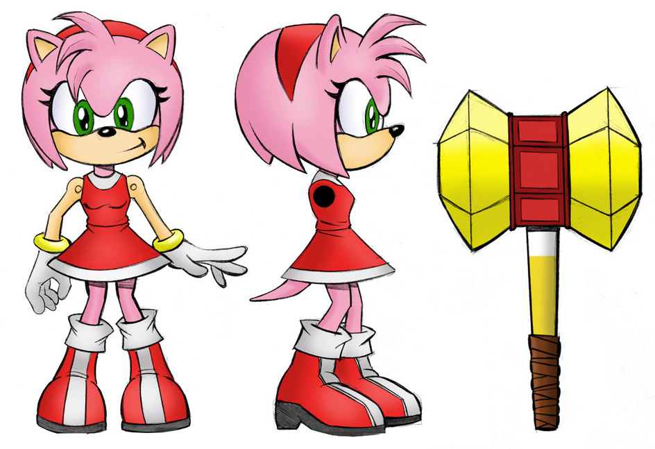 944x647 Sonic Amy Rose Color By Blogzilly