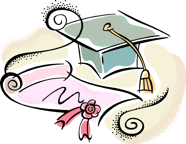 600x465 Grad Cap Clip Art