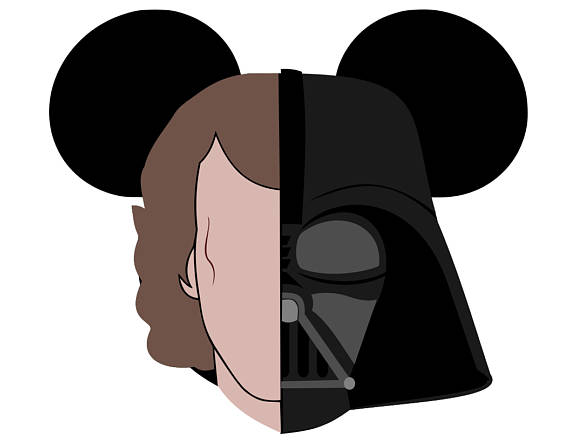570x440 Queen Amadala And Vader Amp Anakin Skywalker Mickey Heads Svg