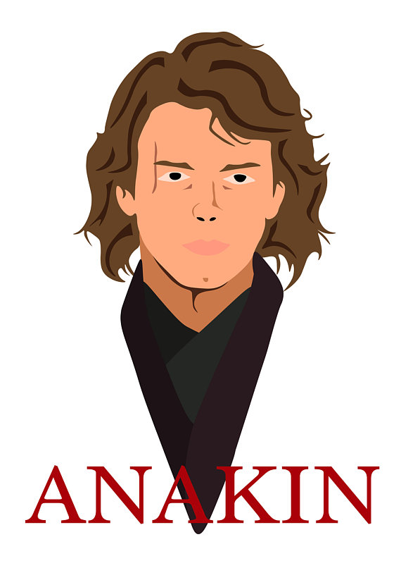 570x806 Starwars Anakin Skywalker Graphic Design Poster