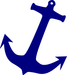 264x298 Blue Anchor Clip Art