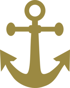 240x298 Brown Anchor Clip Art