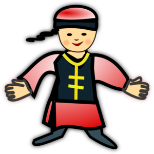 300x300 Chinese Boy Icon Clip Art