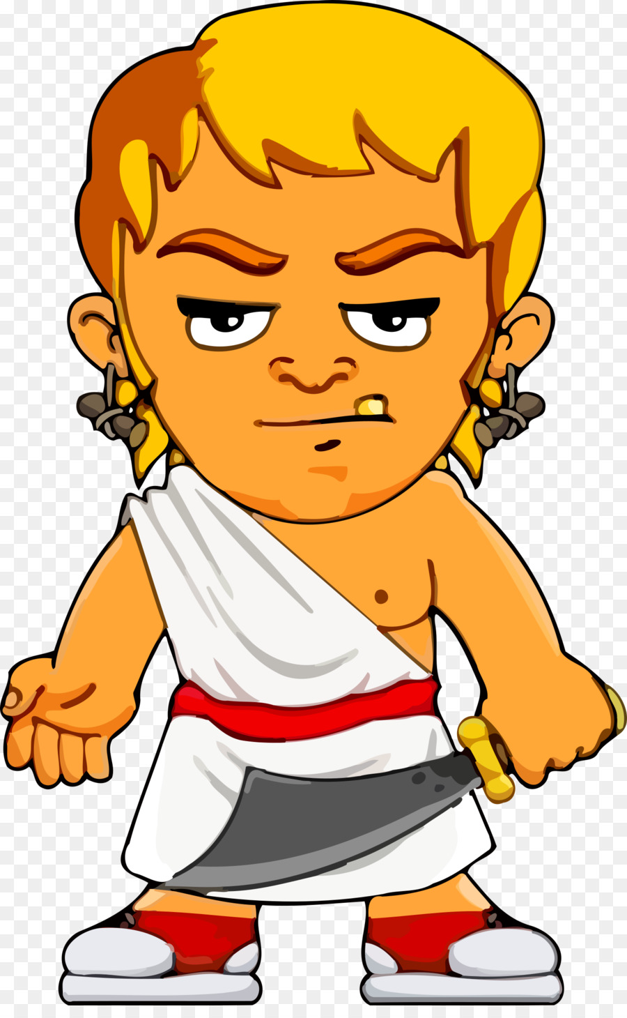 900x1460 Man With Visor Ancient Rome Male Clip Art