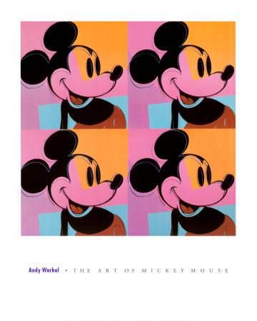 360x450 Mickey Mouse Art Print By Andy Warhol