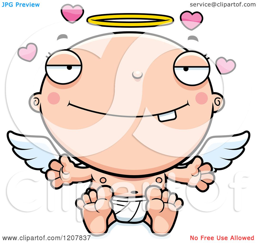 1080x1024 Cartoon Of A Loving Baby Infant Angel