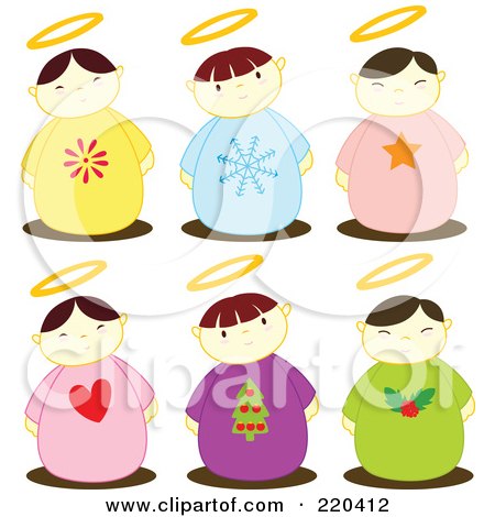 450x470 Royalty Free (Rf) Christmas Angels Clipart, Illustrations, Vector