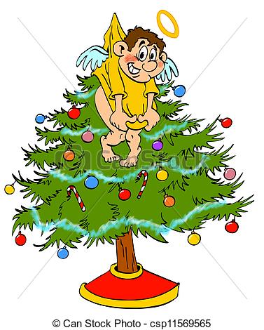 377x470 Collection Of Free Clipart Angel Tree High Quality, Free