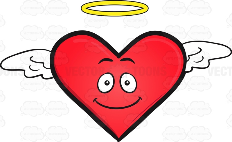 799x490 Heart Angel Emoji Cartoon Clipart Vector Toons