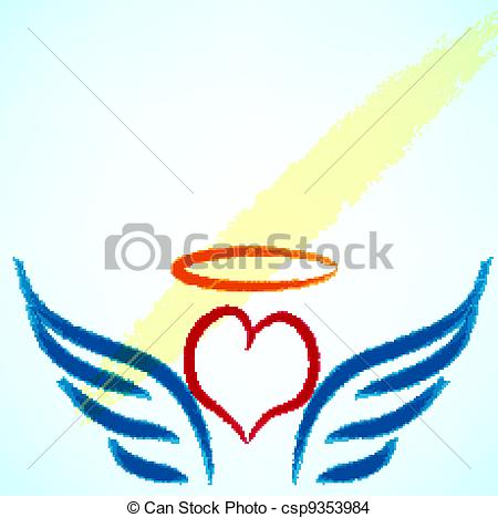 450x468 Vector Illustration Of Angel Icon.