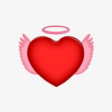 375x375 Angel Heart, Angel Love, Heart, Love Png Image And Clipart