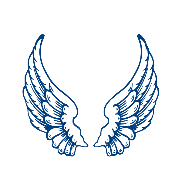 600x600 Angel Wings Template Largeangelwings Clip Art