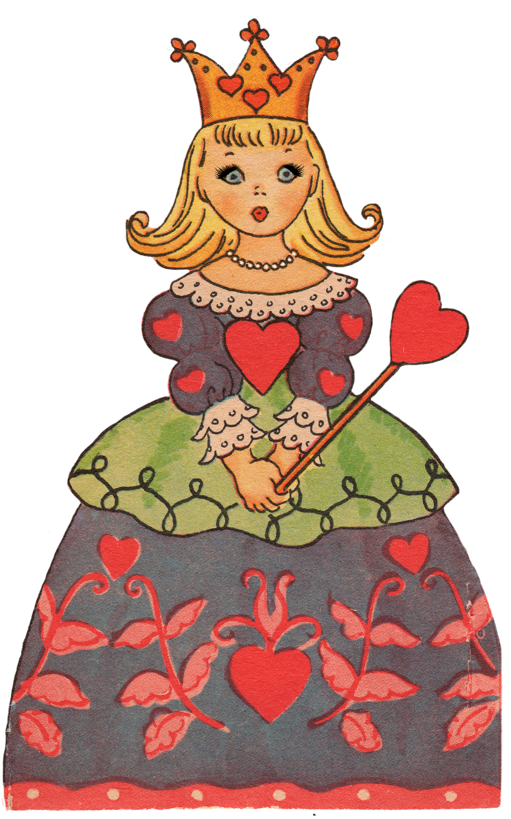 1713x2745 Valentines Day Clip Art Queen Of Hearts