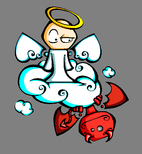 457x493 Angel And Demon Thing By Systematic Lunatic