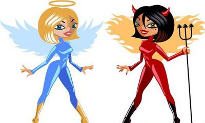 400x241 Free Devil Vs. Angel Clipart And Vector Graphics