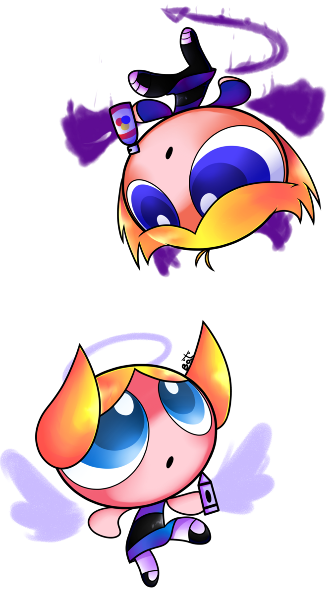 666x1199 Angel And Demon By Girl Bat