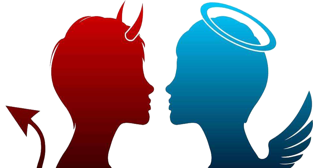 1000x537 Angel Demon Devil Clip Art