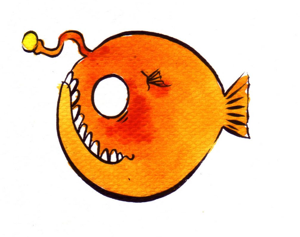 1007x794 Angler Fish By Hin82 On Cartoon Fish