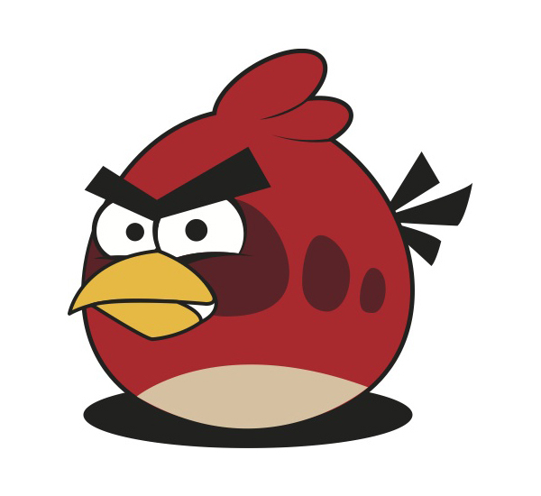 600x550 Free Download Of Red Angry Bird Vector Vector Graphic
