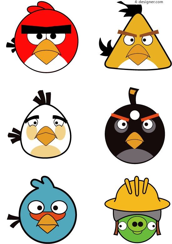 550x781 Angry Birds Face Clipart
