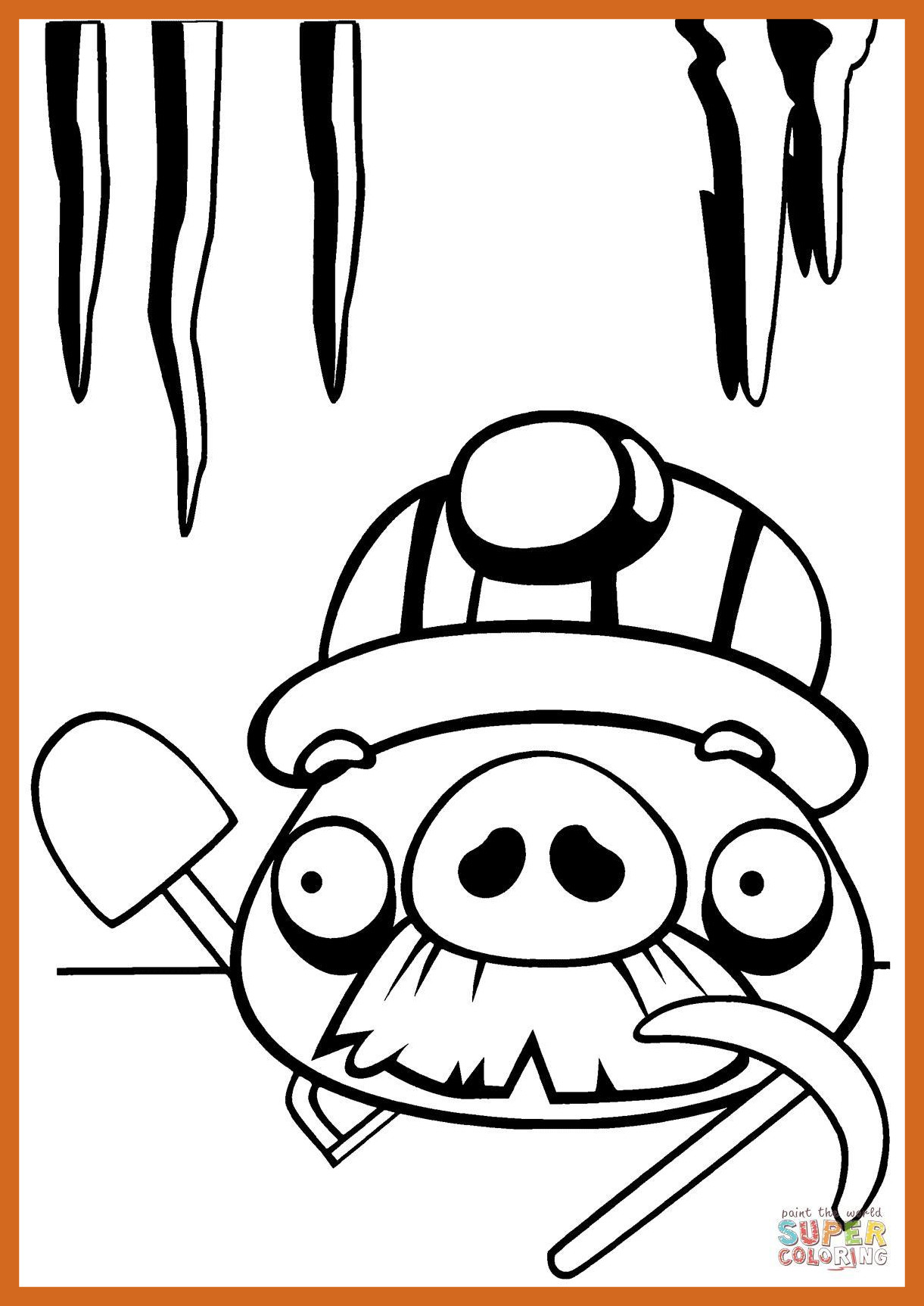 1221x1725 Angry Birds Pig Coloring Pages