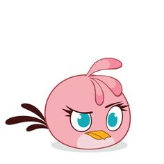 236x236 Cute Lovely Stella From Angry Birds Coloring Pages Online Fun