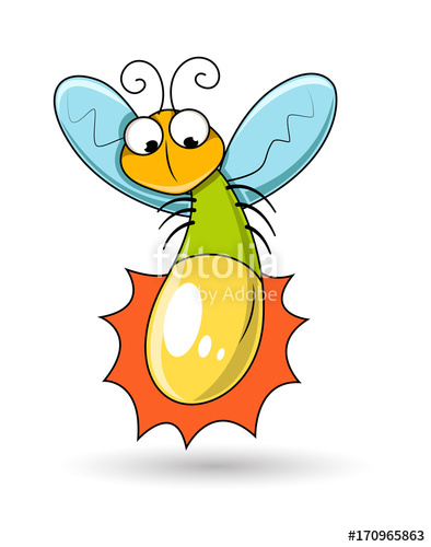 394x500 Cartoon Firefly Character