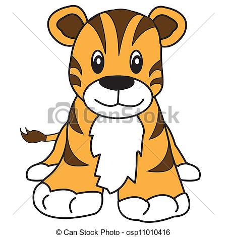 450x470 Wondrous Cute Tiger Clip Art