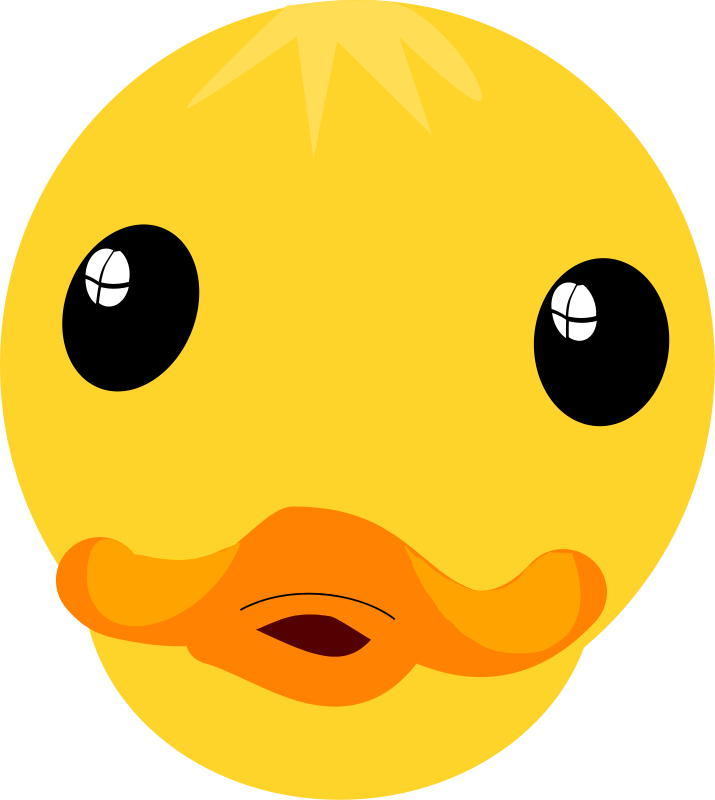 715x800 Free Clipart Duck Face